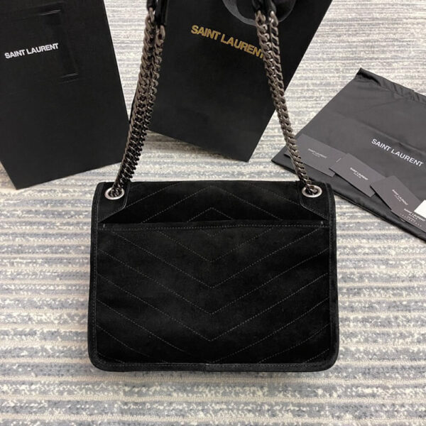 YSL Niki Medium In Suede Bag - Image 5
