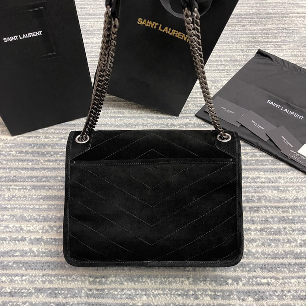 YSL Niki Medium In Suede Bag - Image 5
