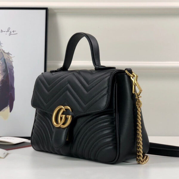 Gucci Marmont Top Handle Bag - Image 3