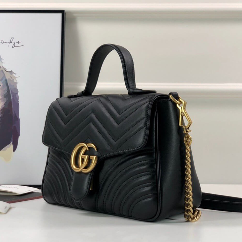 Gucci Marmont Top Handle Bag - Image 3
