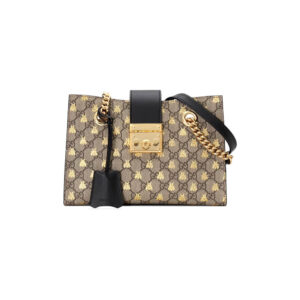Gucci Padlock Bees Shoulder Bag