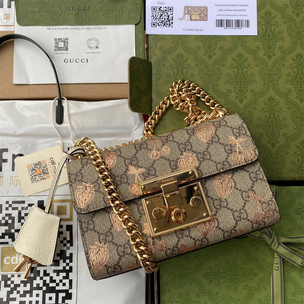 Gucci Padlock Berry Shoulder Bag - Image 2