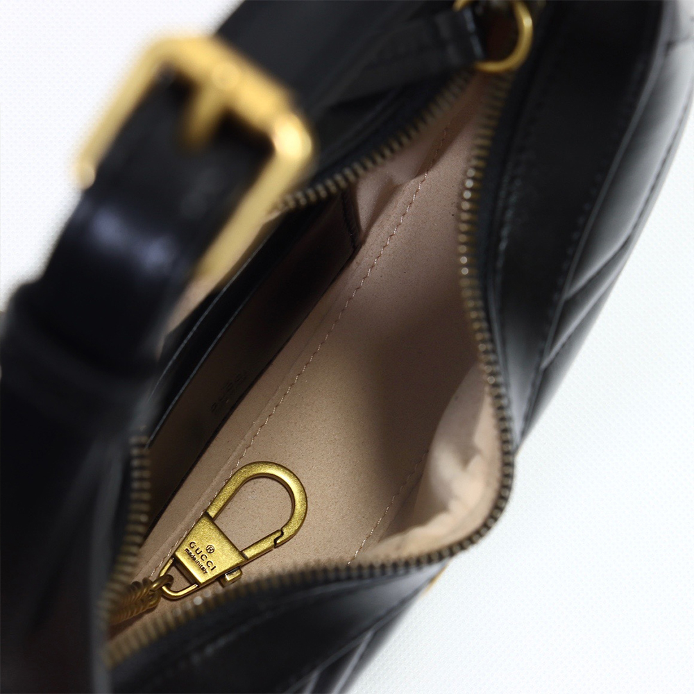 Gucci Marmont Halt Moon Shaped Bag - Image 6