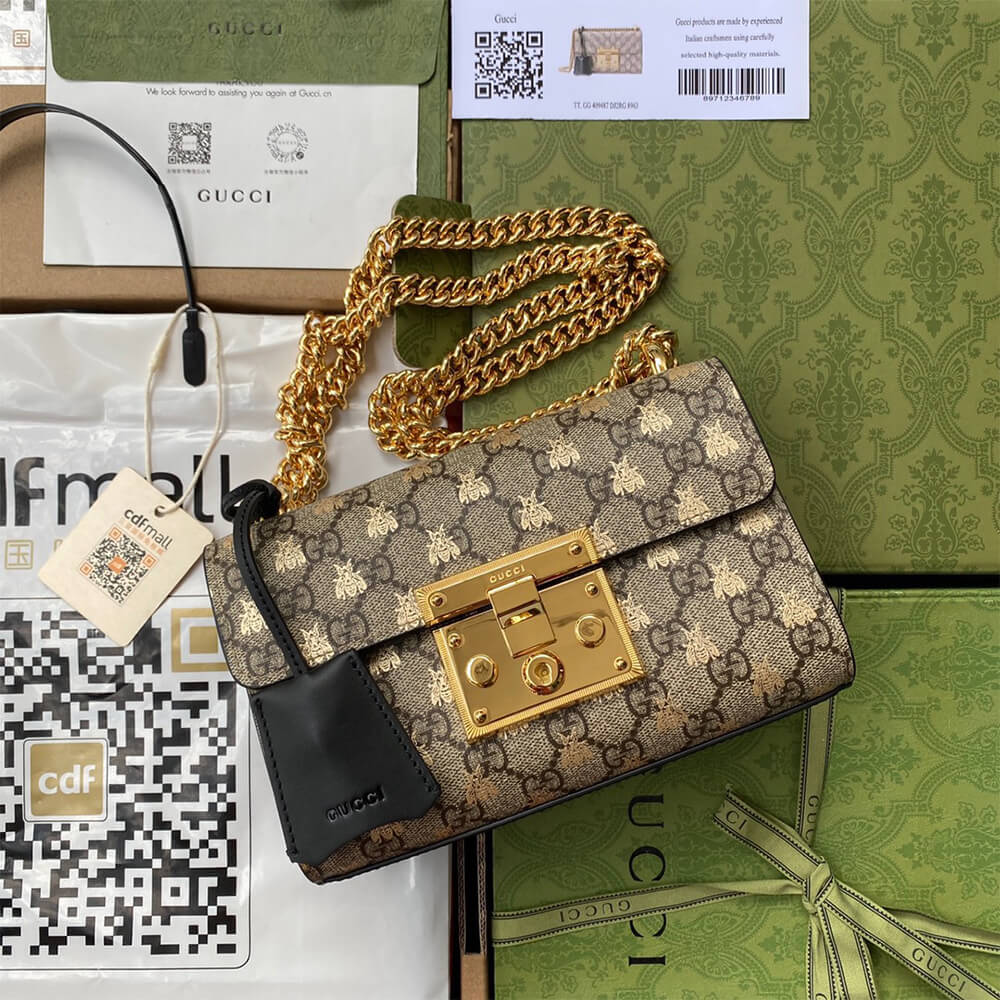 Gucci Padlock Bees Shoulder Bag - Image 2