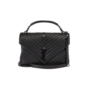 YSL College Quilted Leather Satchel Bag