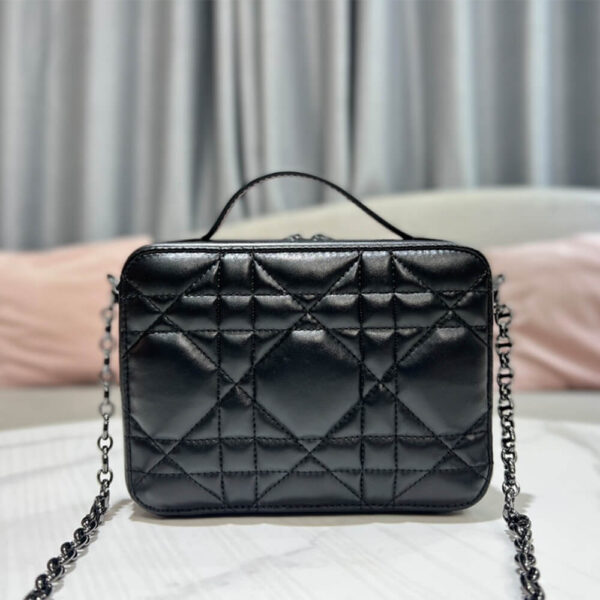 Dior Caro Box Bag With Chain - Image 2