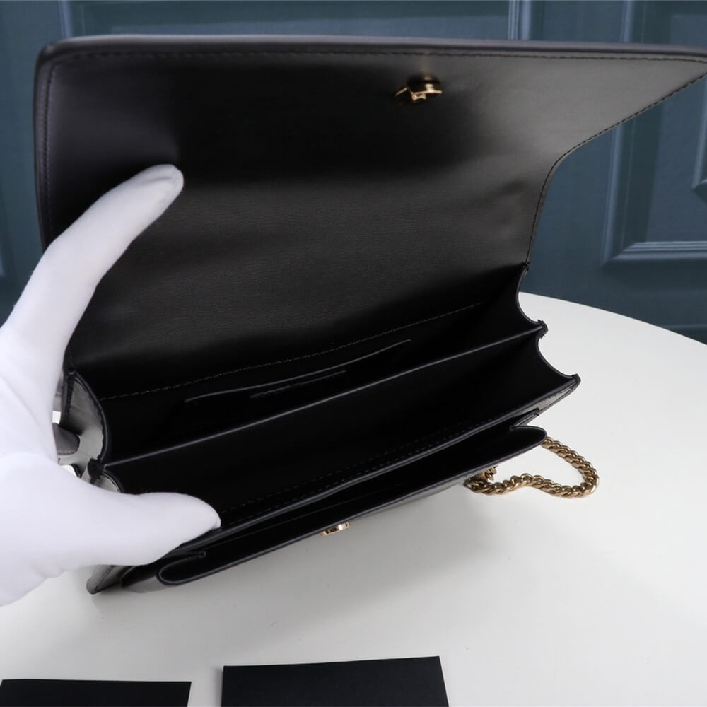 YSL Sunset Medium Chain Bag In Smooth Leather Bag - Image 8