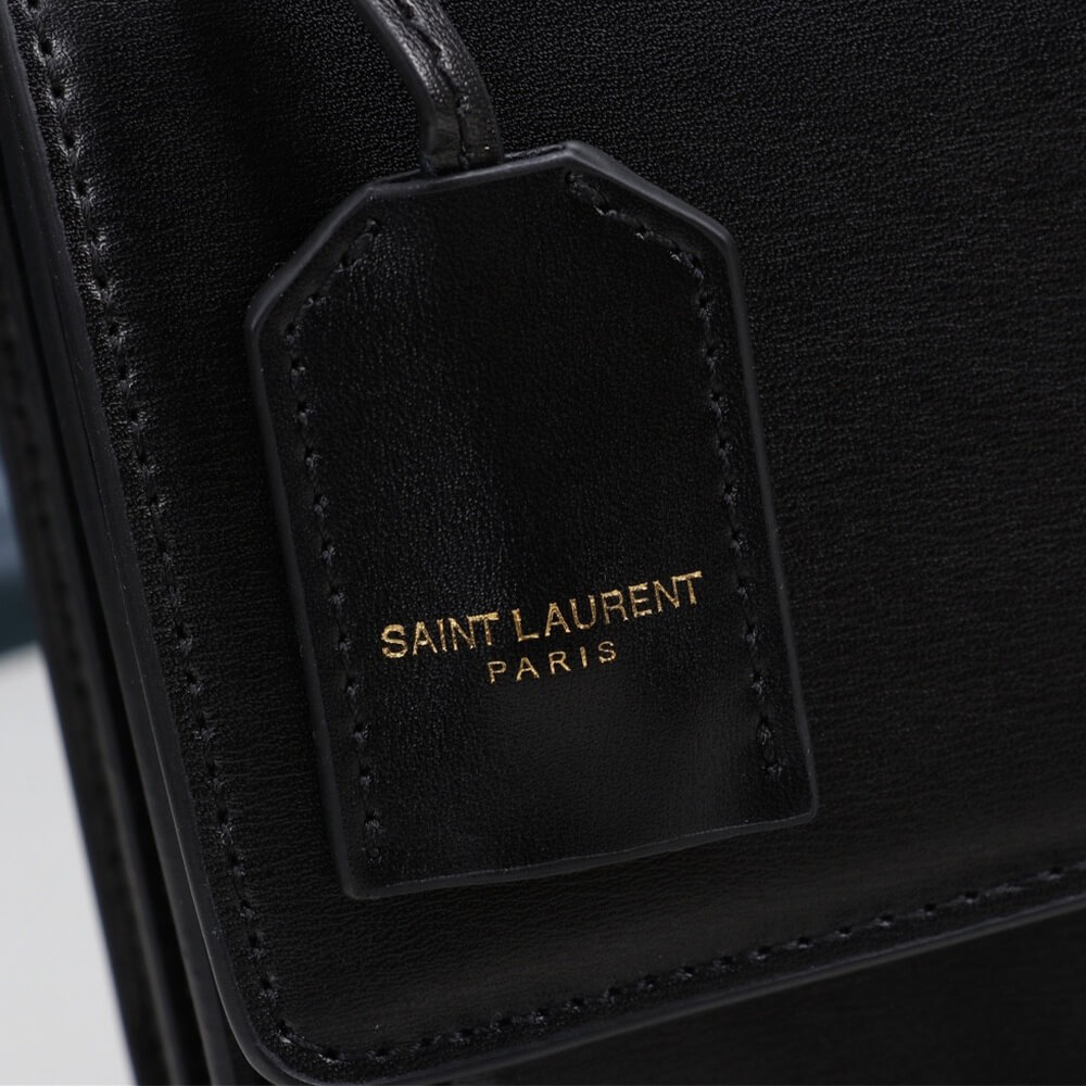 YSL Sunset Medium Chain Bag In Smooth Leather Bag - Image 9