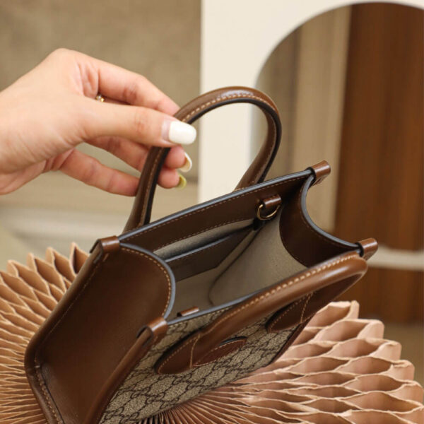 Gucci Mini Tote Bag With Interlocking - Image 7