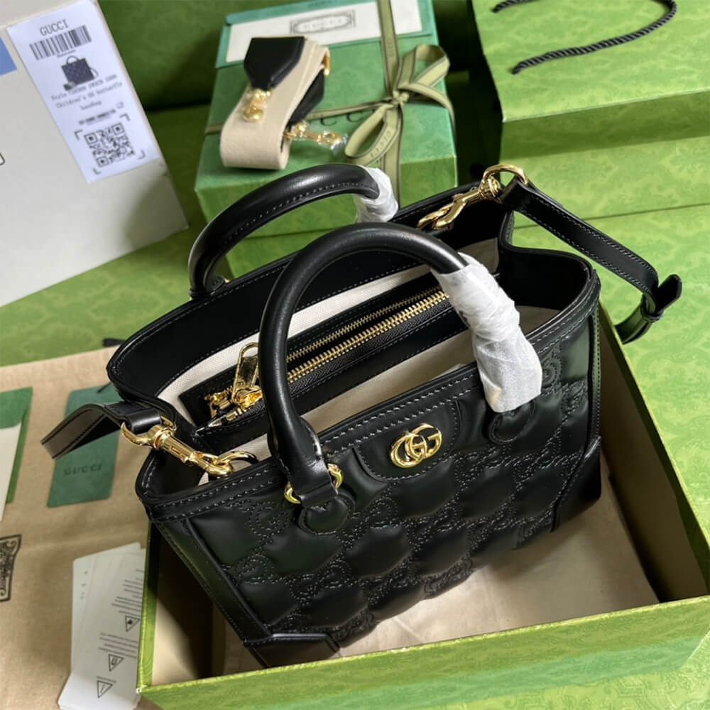 Gucci Matelasse Top Handle Bag - Image 6