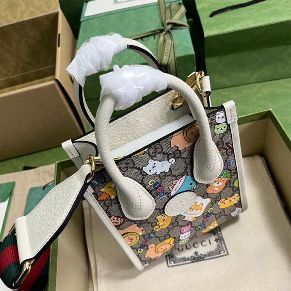 Gucci Animal Print Mini Tote Bag - Image 3