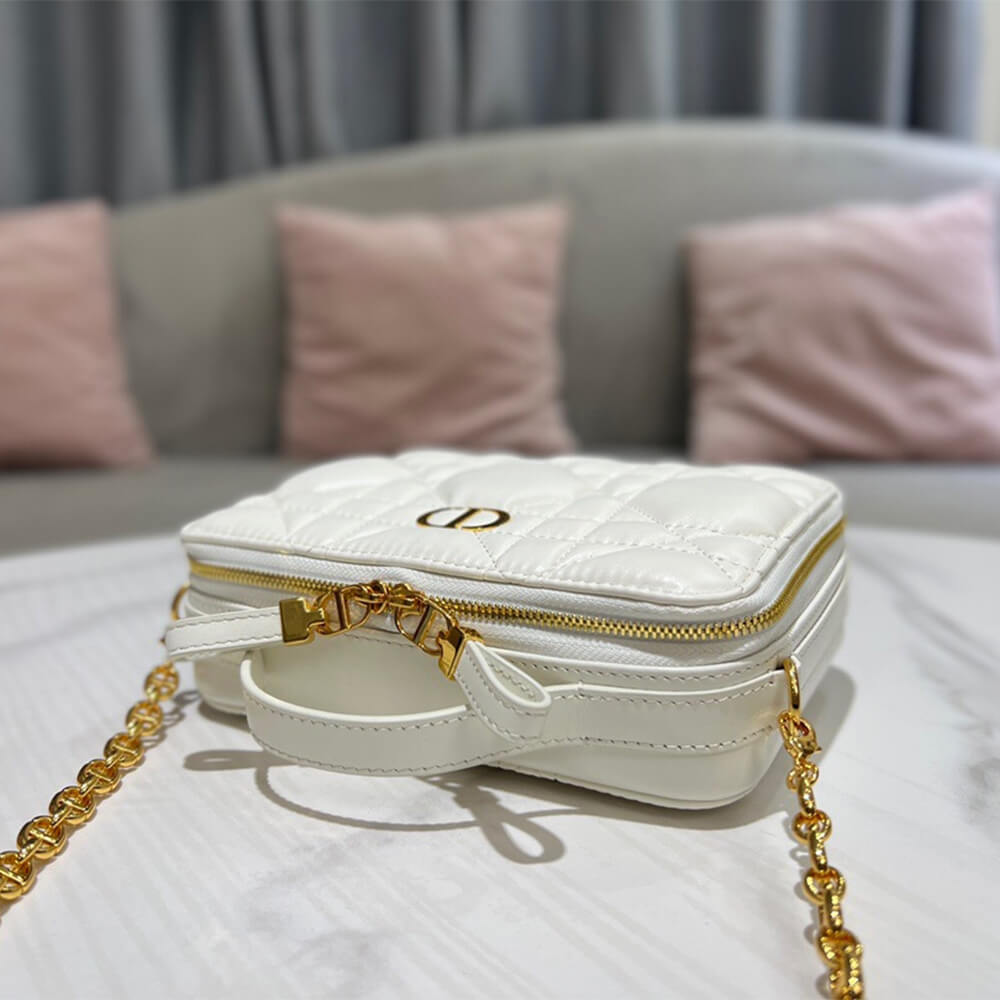 Dior Caro Box Bag With Chain - Image 8