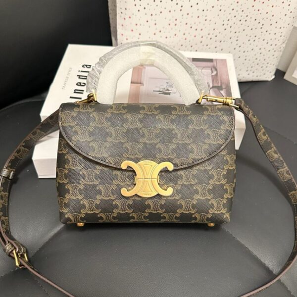 Celine Teen Nino Bag In Triomphe Canvas - Image 2