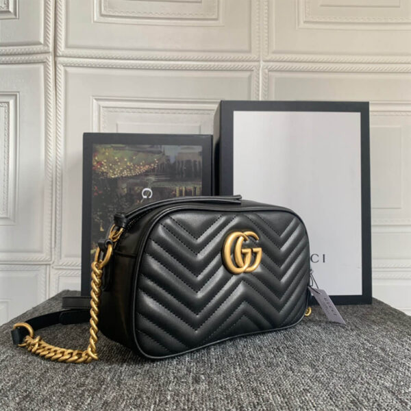 Gucci Marmont Matelasse Shoulder Bag - Image 3