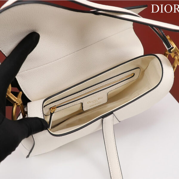 Dior Mini Saddle Bag With Strap - Image 8