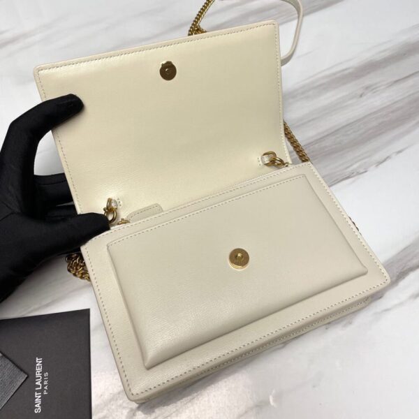 YSL Sunset Chain Wallet In Smooth Leather Bag - Image 8