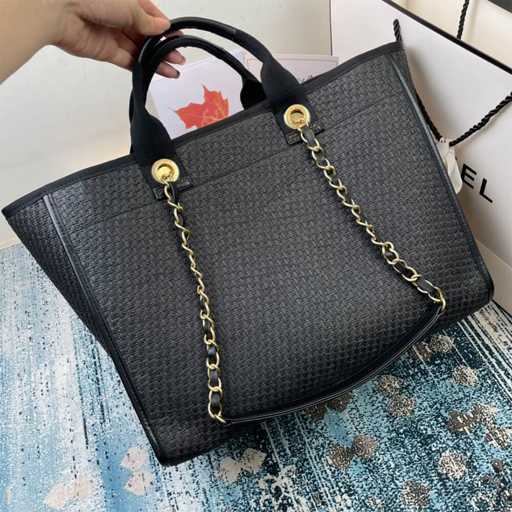 CHANEL Deauville Large Tote - Image 3