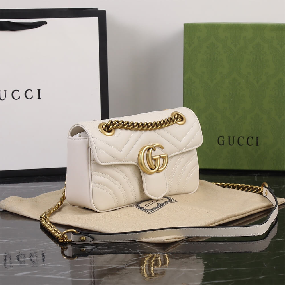 Gucci Marmont Small Matelasse Shoulder Bag - Image 3