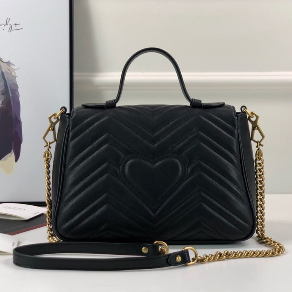 Gucci Marmont Top Handle Bag - Image 4
