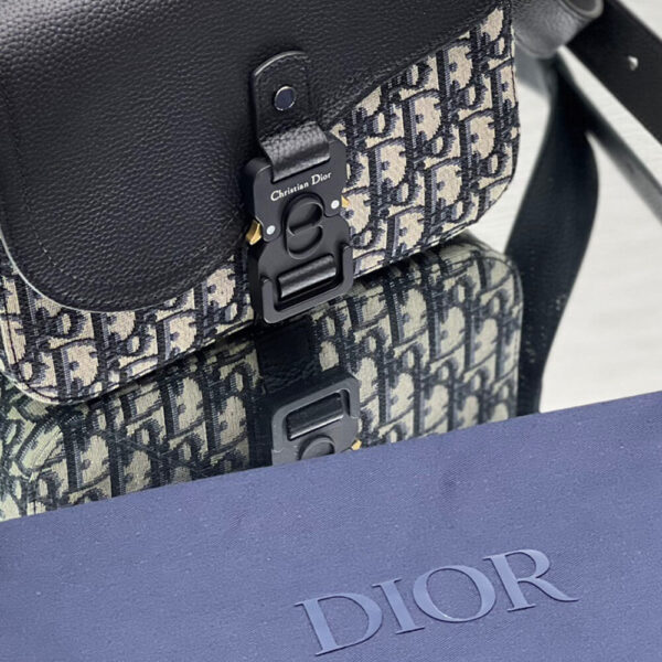 Dior Mini Saddle Bag With Strap - Image 6