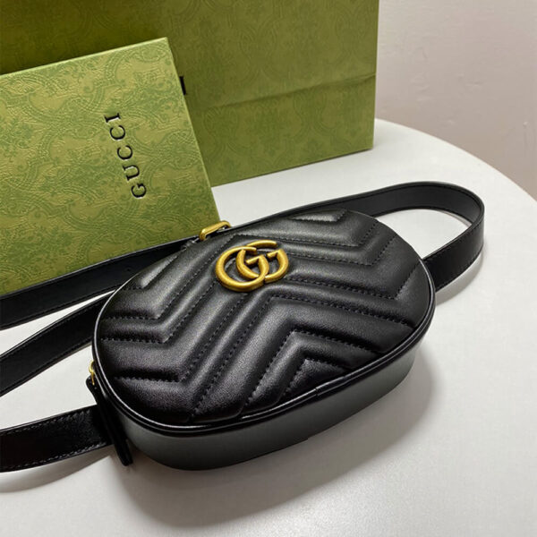 Gucci Marmont Quilted Leather Belt Bag - Image 2