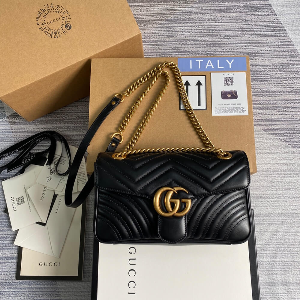 Gucci Marmont Small Matelasse Shoulder Bag - Image 2