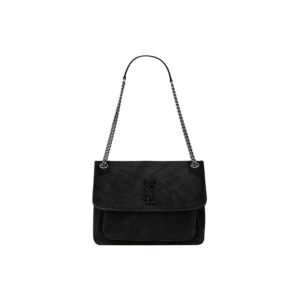 YSL Niki Medium In Suede Bag